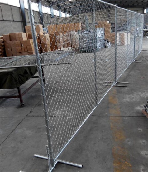 Hot sale galvanized used chain link fence temporary construction fence panels