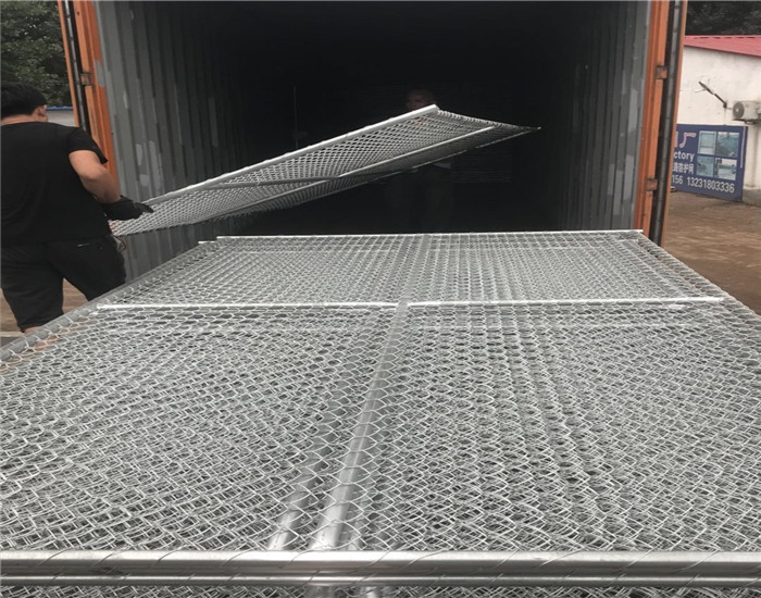 US style metal temporary chain link fence