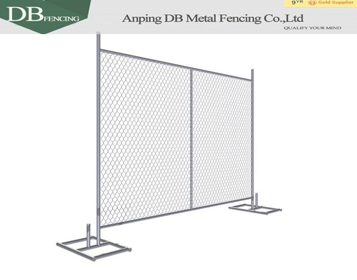 6ft Temporary Fencing Portable Chain Link Panel For Sale