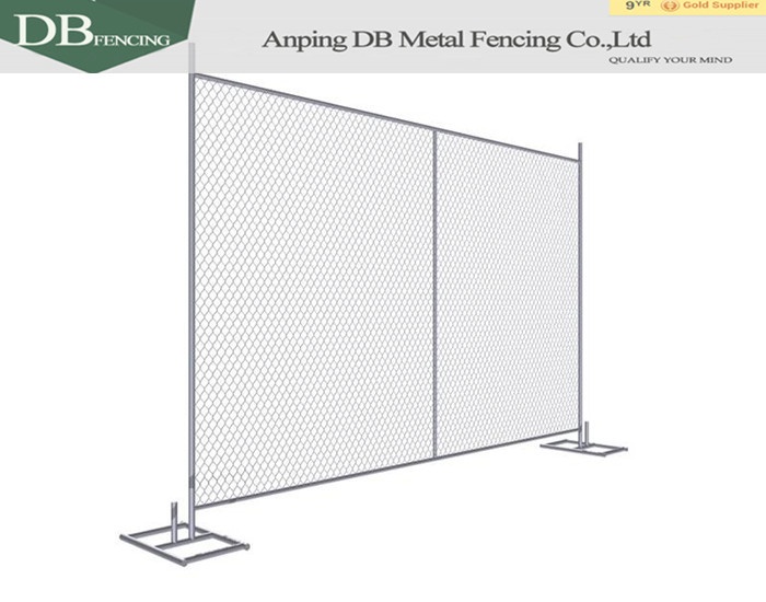 Portable Construction chain link fence panels