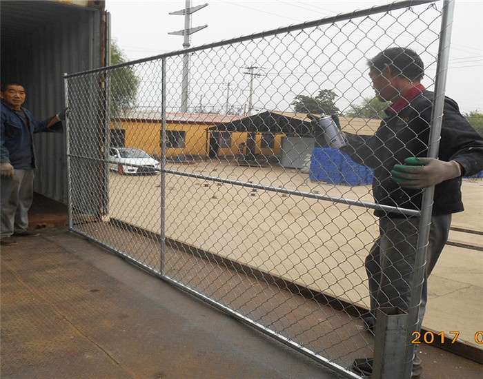 Portable Construction chain link fence panels