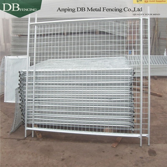 Galvanized Temporary Fencing Panels For Sydney and NZ market 32mm tube wall thick 2.0mm Infilled Mesh 4.0 x 60 x 150mm