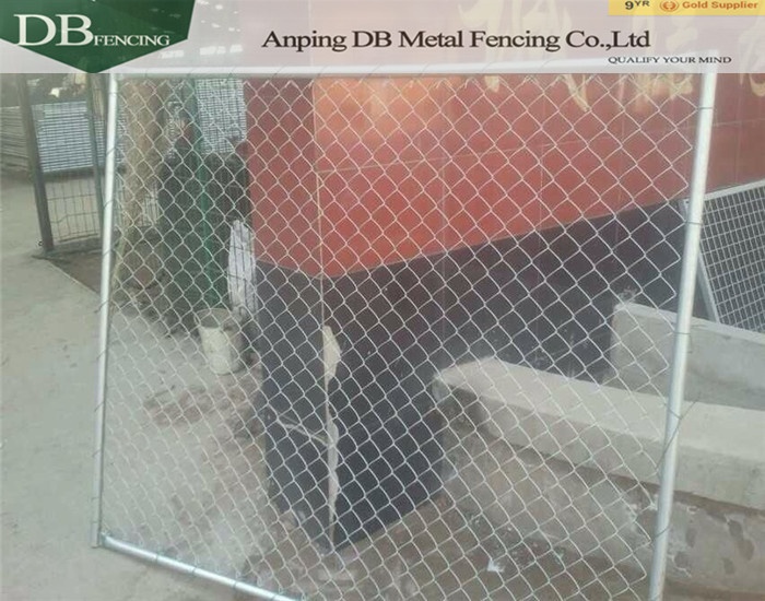 Hot dipped galvanized Temporary Chain Link Height: 4ft, 6ft, Length 8ft, 10ft,12ft ,OD 1-1/4