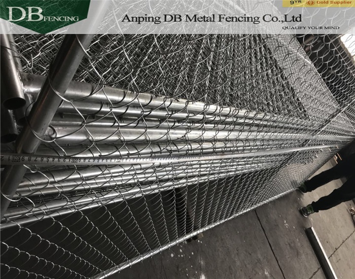 Used Chain Link Temporary Fence Panels