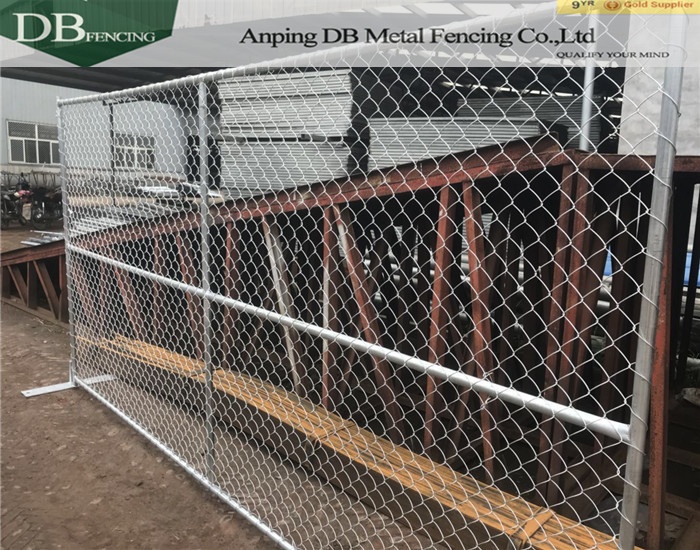 Fence temporary construction galvanized chain link temporary fence manufacture