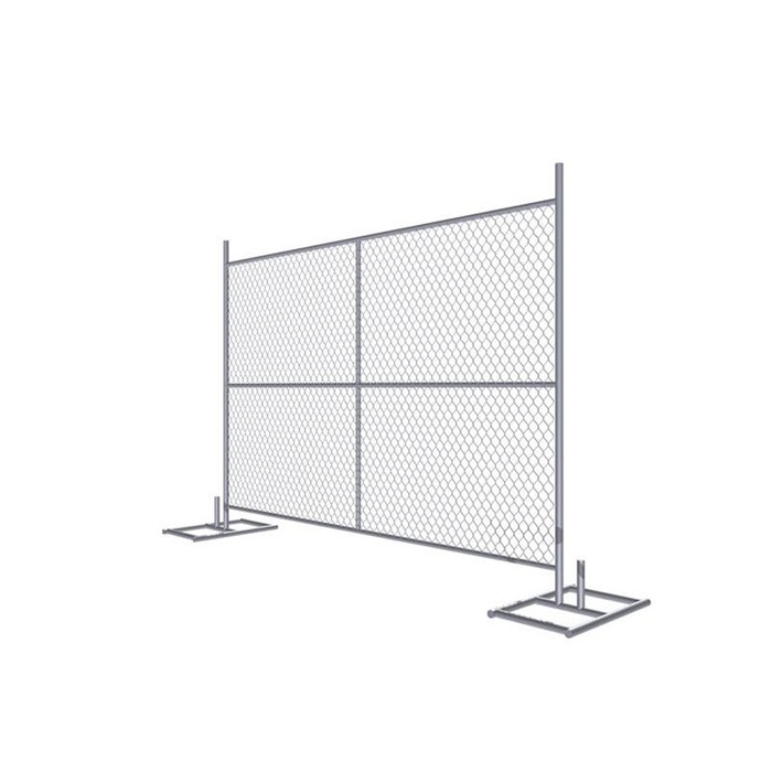 Temporary Chain Link Fence In Construction Sites And Accidents Scene