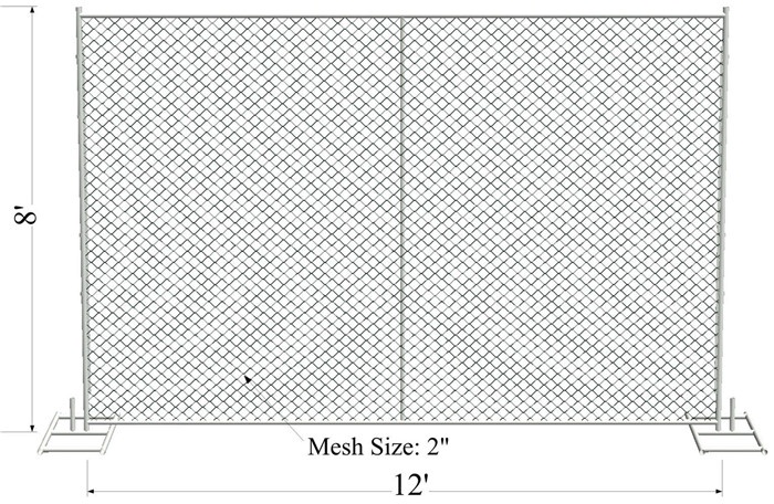Security Or Privacy Temporary Chain Link Fence