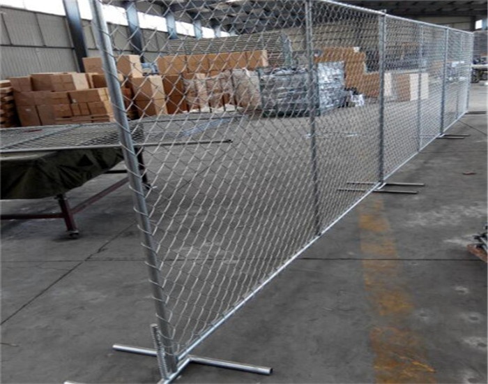 Post Driven Temporary Chain Link Fence