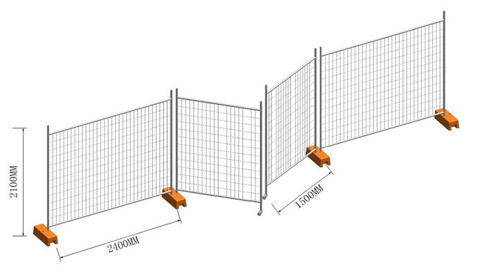 Durable Temporary Fencing For Construction Site, Properties, Events, Commercial, Festival