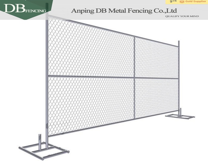 Construction sites outdoor removable temporary chain link fence for canada