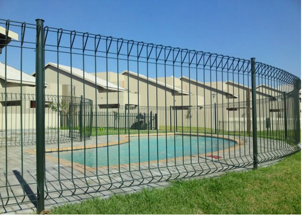 Security BRC Fence - Roll Top Mesh Fence