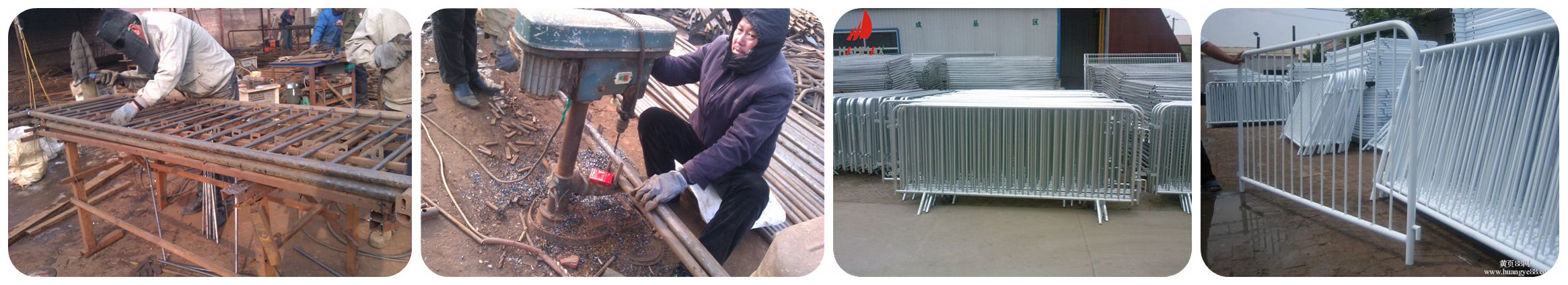 steel barricades welding and galvanzied processing