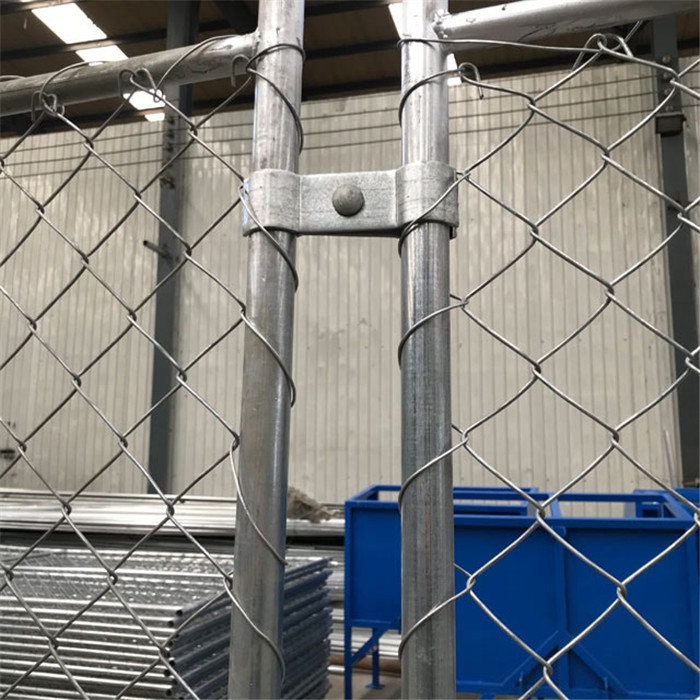 the temporary chain link fence clamps connected two panel tightly