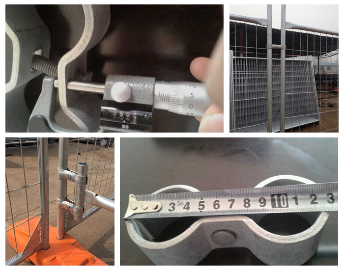 temporary chain link fence steel clamp
