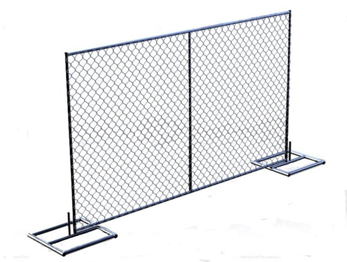 6ft x 10ft temporary chain link fence drawing