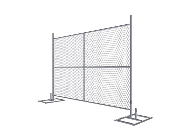 Temporary Chain Link Fence Panels 6×12 Construction Fence - Model: 530 6ft x 12ft temporary chain link fence drawing