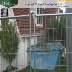 Auckland Galvanised Temporary Fencing Panels 2.1m x 2.4m with OD32mm infilled mesh 4.0 x 150 x 60mm