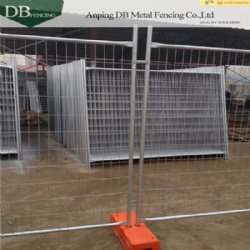 14 microns hdg zinc Construction Temp Fence Panels OD32mm wall thick 2.0mm Infilled Mesh 4.0 x 150 x 60mm
