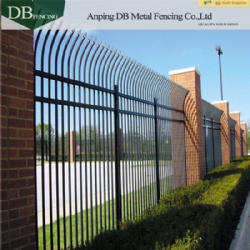 Galvanized and Powder Coated Steel Picket Fence
