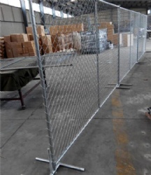 2.175 x 2.315m Galvanised Temporary Chain Link Fence portable panel