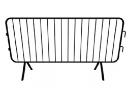 Steel barricade used for events, festivals, and concerts