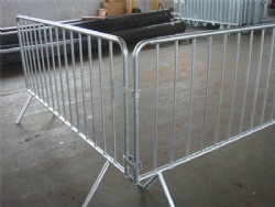 1.1m High Steel Galvanized Crowd Fencing For Pedestrian Traffic