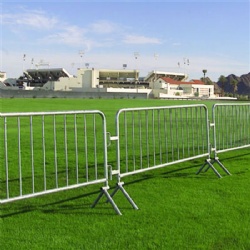 43in x 8ft Galvanized Steel Barricade Heavy Duty Interlocking