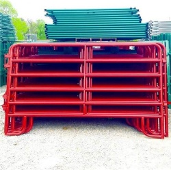 5' High Powder Coated Corral Panel With J Legs